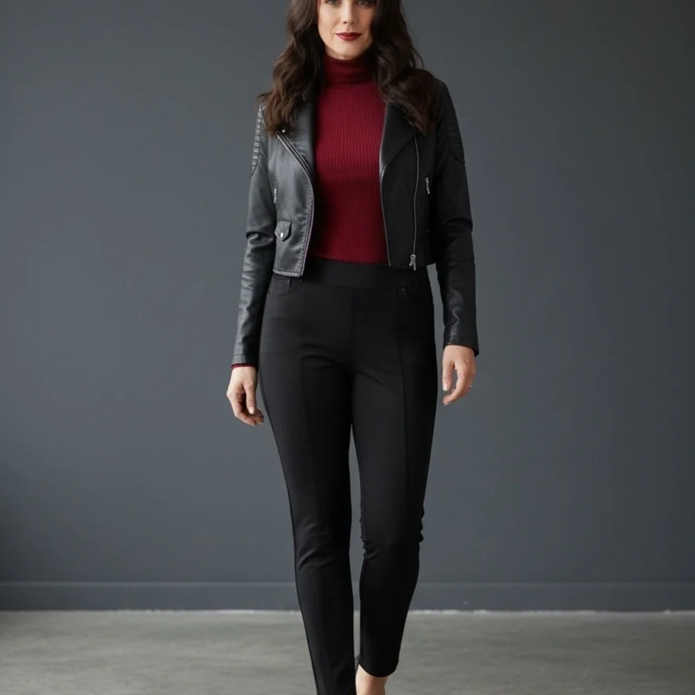 Seven7 Black Jeggings | Pull-On Stretch Skinny Pants - Picture 7 of 8